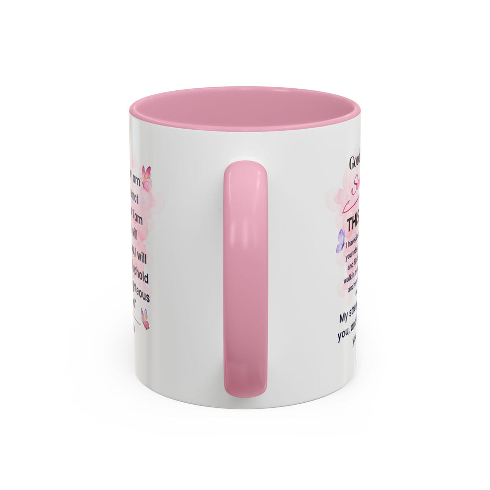 “Good Morning Faith Mug – Isaiah 41:10 | Inspirational Christian Gift for Peace & Strength”