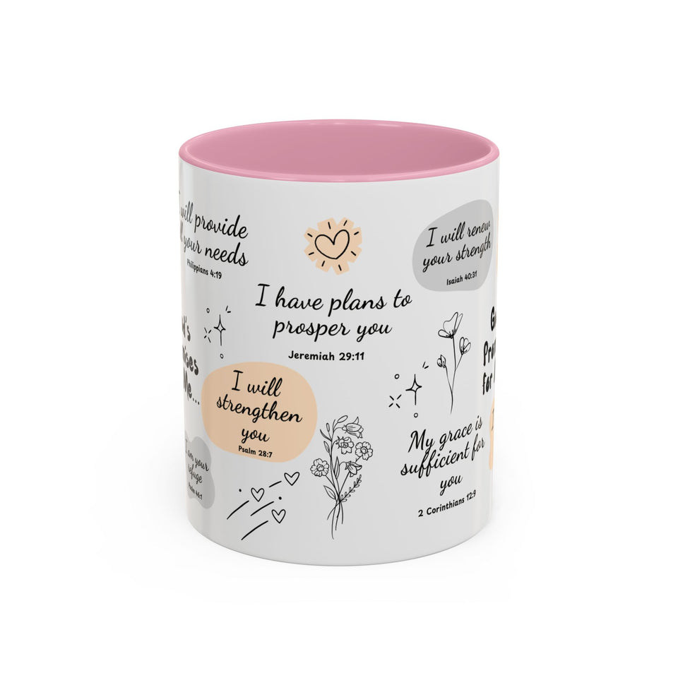 🌈 “God’s Promises for Me” Mug – Daily Faith Reminder for Peace & Strength ☕