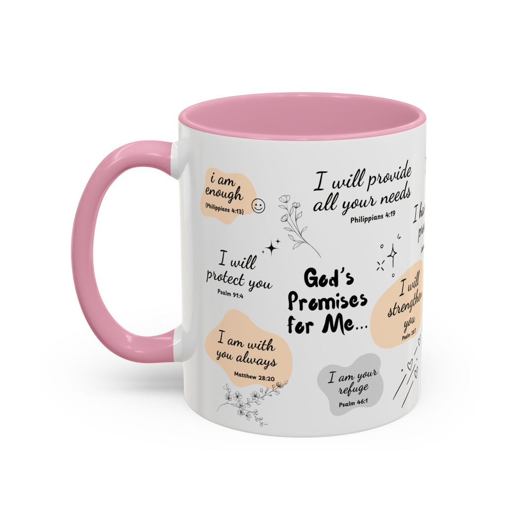 🌈 “God’s Promises for Me” Mug – Daily Faith Reminder for Peace & Strength ☕