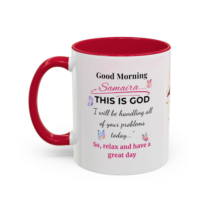 Personalized “Good Morning – God’s Promise” Mug | Custom Name Printed | Inspirational Faith Gift by GRACIFY