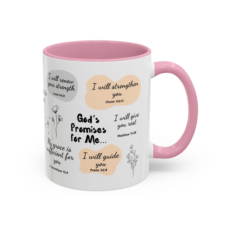 🌈 “God’s Promises for Me” Mug – Daily Faith Reminder for Peace & Strength ☕